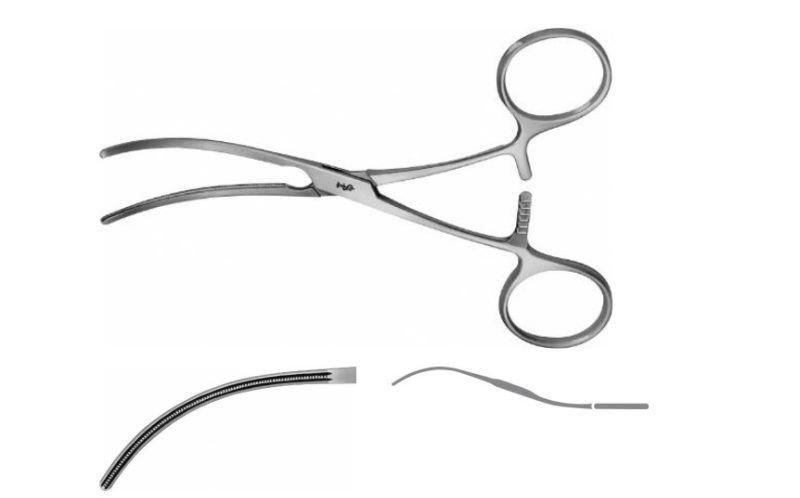 ДЕ’БЕКІ БУЛЬДОГ ЗАТИСКАЧ КРУГ. РУЧК. ВИГНУТ. 125MM